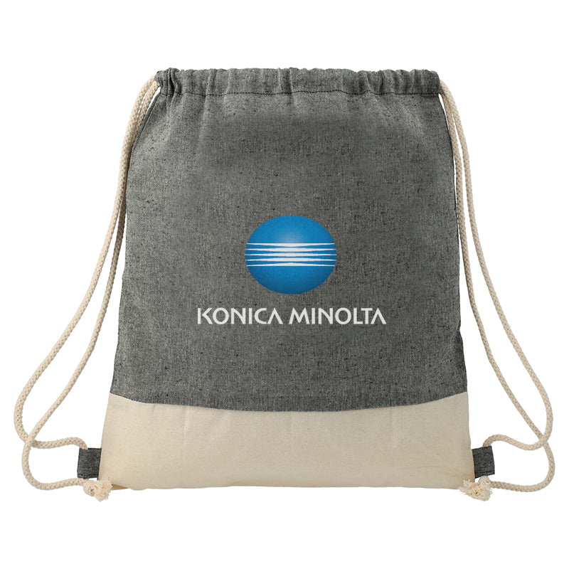 Split Recycled Cotton Drawstring Bag